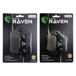 2 Kit plaquettes frein Yamaha Smax 155  Avant et Arrière 014-023 - EBC FA196/226 et FA208, 213 - Raven 103-138