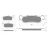 2 Kit plaquettes frein Yamaha Evolis 125 ABS  Avant et Arrière 014-146 - EBC FA196/226 et FA275 - Raven 103-139