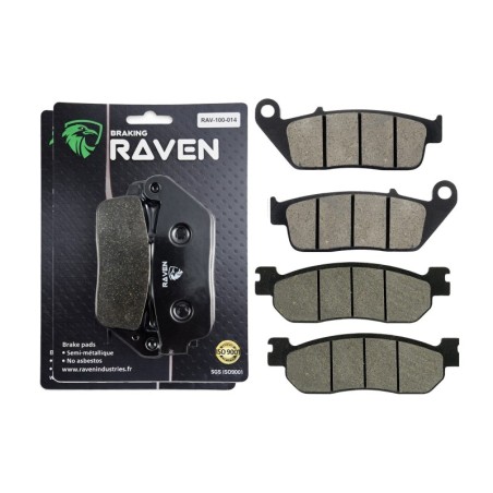 2 Kit plaquettes frein Yamaha Skycruiser 250  Avant et Arrière 014-146 - EBC FA196/226 et FA275 - Raven 103-139