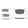2 Kit plaquettes frein Honda SH 350  Avant et Arrière 014-287 - EBC FA196/226 et SFA415 - Raven 103-140