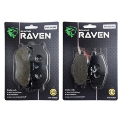 2 Kit plaquettes frein Cf-moto V5 250 T-5 Custom Avant et Arrière 048-018 - EBC FA179 et FA101 - Raven 103-143