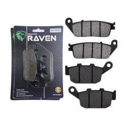 2 Kit plaquettes frein Honda VT 250 Spada  Avant et Arrière 022-020 - EBC FA142 et FA140 - Raven 103-149