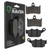 2 Kit plaquettes frein Honda NT 400 Bros  Avant et Arrière 069-020 - EBC FA187 et FA140 - Raven 103-151