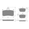 2 Kit plaquettes frein Honda NT 400 Bros  Avant et Arrière 069-020 - EBC FA187 et FA140 - Raven 103-151