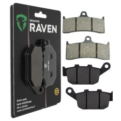 2 Kit plaquettes frein Buell Thunderbolt 1200  Avant et Arrière 126-020 - EBC FA249, 424 et FA140 - Raven 103-153