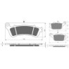 2 Kit plaquettes frein Honda NC 700 S Avec ABS Avant et Arrière 257-021 - EBC FA388 HH et FA174 - Raven 103-155