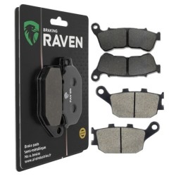 2 Kit plaquettes frein Honda XRE 300 Avec ABS Avant et Arrière 359-021 - EBC FA640 et FA174 - Raven 103-156