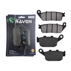 2 Kit plaquettes frein Suzuki DL 250 V-Strom  Avant et Arrière 022-306 - EBC FA142 et FA496 - Raven 103-158