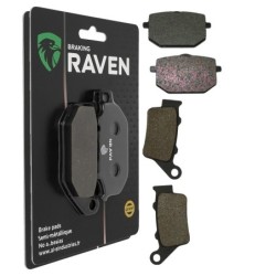 2 Kit plaquettes frein Alfer Diferente 250 Enduro Avant et Arrière 029-023 - EBC FA118 et FA208, 213 - Raven 103-159