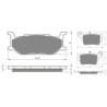 2 Kit plaquettes frein Cf-moto NK 300  Avant et Arrière 048-023 - EBC FA179 et FA208, 213 - Raven 103-160