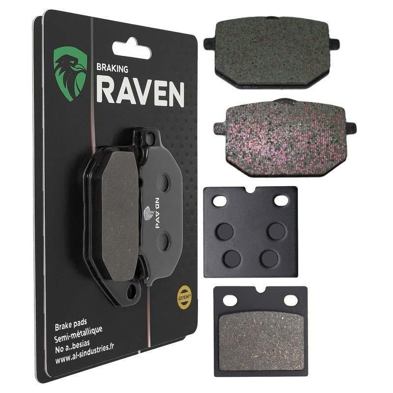 2 Kit plaquettes frein Moto-guzzi NTX 750  Avant et Arrière 029-081 - EBC FA118 et FA18 - Raven 103-161