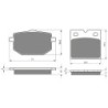 2 Kit plaquettes frein Moto-guzzi NTX 750  Avant et Arrière 029-081 - EBC FA118 et FA18 - Raven 103-161
