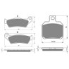 2 Kit plaquettes frein Yamaha Maxster 150  Avant et Arrière 031-152 - EBC FA181 et FA266 - Raven 103-164