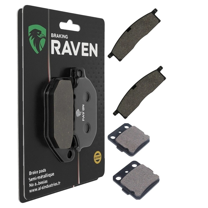 2 Kit plaquettes frein Yamaha YZ 85  Avant et Arrière 034-077 - EBC FA119 et FA84/3 - Raven 103-166