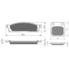 2 Kit plaquettes frein Yamaha YZ 80  Avant et Arrière 034-077 - EBC FA119 et FA84/3 - Raven 103-166