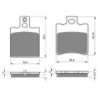 2 Kit plaquettes frein Aprilia Leonardo 150  Avant et Arrière 038-098 - EBC FA47 et FA193 - Raven 103-170