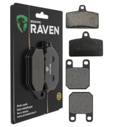 2 Kit plaquettes frein Derbi GPX1 50  Avant et Arrière 233-040 - EBC FA399 et  - Raven 103-173
