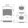 2 Kit plaquettes frein Gilera Eaglet 50  Avant et Arrière 098-042 - EBC FA193 et FA83/2 - Raven 103-175