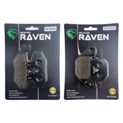 2 Kit plaquettes frein Alfer VX 125 Explorer Avant et Arrière 122-047 - EBC FA194 et FA83 - Raven 103-177