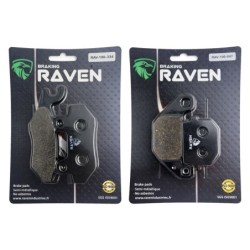 2 Kit plaquettes frein Aeon Elite 200 i Avant et Arrière 334-047 - EBC FA228 et FA83 - Raven 103-178