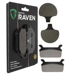 2 Kit plaquettes frein Harley-davidson Touring Tour Glide Ultra Classic FLTCU Avant et Arrière 057-063 - EBC FA94 et FA201 - Rav