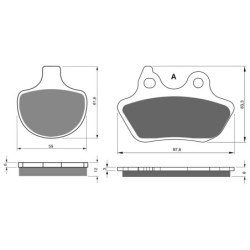 2 Kit plaquettes frein Harley-davidson Cvo Softail Springer FXSTSSE Avant et Arrière 057-244 - EBC FA94 et FA434 - Raven 103-184