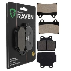 2 Kit plaquettes frein Yamaha SRX 400  Avant et Arrière 073-067 - EBC FA123 et FA104 - Raven 103-188