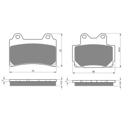 2 Kit plaquettes frein Yamaha TDR 240  Avant et Arrière 073-067 - EBC FA123 et FA104 - Raven 103-188