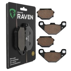 2 Kit plaquettes frein Fantic Strada 50  Avant et Arrière 086-094 - EBC FA67/2 et FA173 - Raven 103-190