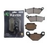 2 Kit plaquettes frein Aprilia Moto 6.5 650 stark Avant et Arrière 106-094 - EBC FA209 et FA173 - Raven 103-191