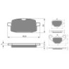 2 Kit plaquettes frein Fantic Big Wheel 50  Avant et Arrière 114-094 - EBC FA169 et FA173 - Raven 103-192