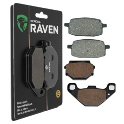 2 Kit plaquettes frein Fantic Grinta 50  Avant et Arrière 114-094 - EBC FA169 et FA173 - Raven 103-192
