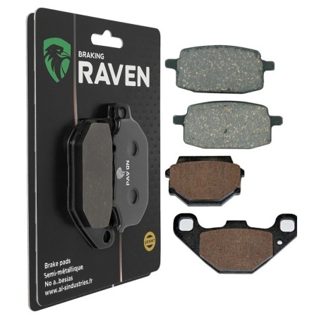 2 Kit plaquettes frein Fantic Grinta 50  Avant et Arrière 114-094 - EBC FA169 et FA173 - Raven 103-192