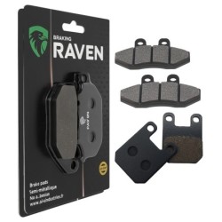 2 Kit plaquettes frein Sherco SM 50 Supermotard Avant et Arrière 095-121 - EBC FA167 et FA115 - Raven 103-195