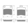 2 Kit plaquettes frein Garelli Panther 250  Avant et Arrière 110-098 - EBC FA178 et FA193 - Raven 103-199