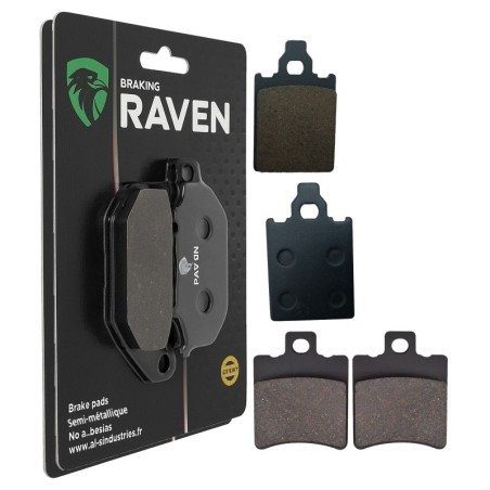 2 Kit plaquettes frein Italjet Formula 125  Avant et Arrière 118-098 - EBC FA186 et FA193 - Raven 103-200