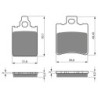 2 Kit plaquettes frein Italjet Formula 125  Avant et Arrière 118-098 - EBC FA186 et FA193 - Raven 103-200