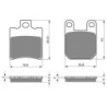 2 Kit plaquettes frein Suzuki Katana 50 AY  Avant et Arrière 098-121 - EBC FA193 et FA115 - Raven 103-201