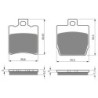 2 Kit plaquettes frein Yamaha Aerox 50  Avant et Arrière 098-128 - EBC FA193 et FA268 - Raven 103-203