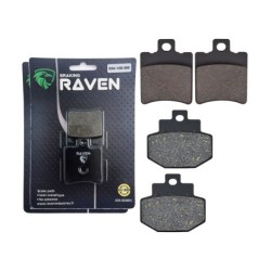 2 Kit plaquettes frein Benelli Adiva 125  Avant et Arrière 098-186 - EBC FA193 et FA321 - Raven 103-206