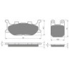 2 Kit plaquettes frein Italjet Jupiter 150  Avant et Arrière 099-121 - EBC FA199 et FA115 - Raven 103-207