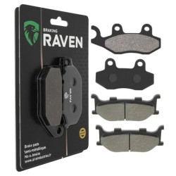 2 Kit plaquettes frein Adiva AR 125  Avant et Arrière 174-099 - EBC FA264 et FA199 - Raven 103-208