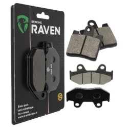 2 Kit plaquettes frein Suzuki Burgman 400 AN  Avant et Arrière 147-102 - EBC FA283 et FA92/3 SFA323/3 - Raven 103-211