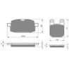 2 Kit plaquettes frein Fym CR 110  Avant et Arrière 114-121 - EBC FA169 et FA115 - Raven 103-213