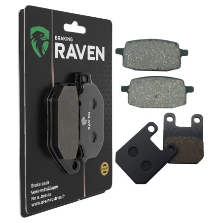 2 Kit plaquettes frein Fym CR3 125  Avant et Arrière 114-121 - EBC FA169 et FA115 - Raven 103-213