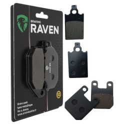 2 Kit plaquettes frein Garelli Sahel 50  Avant et Arrière 115-121 - EBC FA116 et FA115 - Raven 103-214