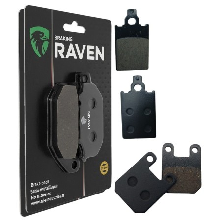 2 Kit plaquettes frein Garelli Sahel 50  Avant et Arrière 115-121 - EBC FA116 et FA115 - Raven 103-214