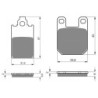 2 Kit plaquettes frein Garelli Sahel 50  Avant et Arrière 115-121 - EBC FA116 et FA115 - Raven 103-214