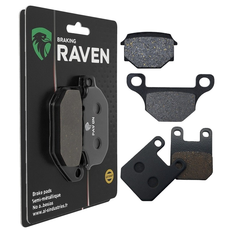 2 Kit plaquettes frein Sherco 0.5 50 SE SM Avant et Arrière 289-121 - EBC FA93 et FA115 - Raven 103-216