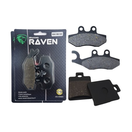 2 Kit plaquettes frein Gilera DNA 50  Avant et Arrière 122-137 - EBC FA194 et FA260 - Raven 103-217